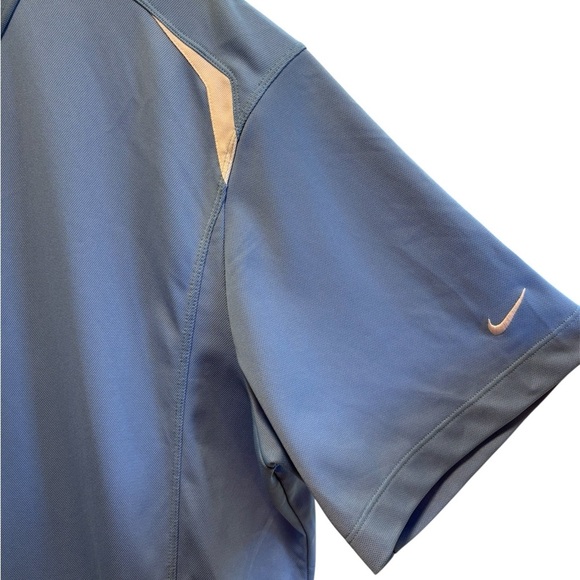 Nike Blue Tour Performance Short Sleeve Dry Fit Golf Polo Size XXL - Picture 3 of 8